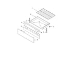 Maytag MGR7775WS0 drawer & broiler parts diagram