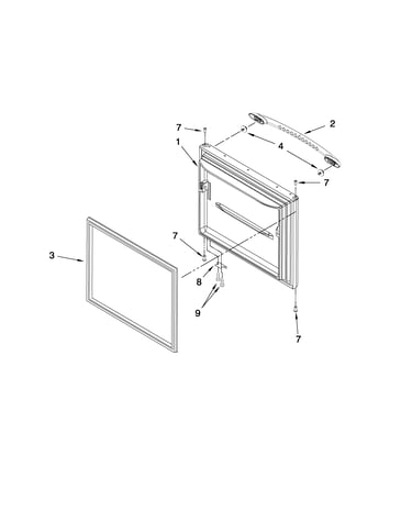 Freezer door parts
