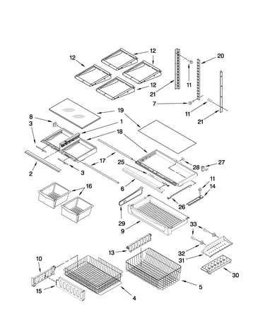 Shelf parts