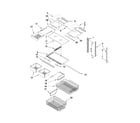 Amana ABR2222FES5 shelf parts diagram