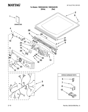 Top and console parts
