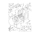 Maytag YMEDE400XR0 cabinet parts diagram