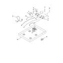 Maytag MGC8630WS00 burner box, gas valves, and switches diagram
