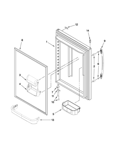 Refrigerator door parts
