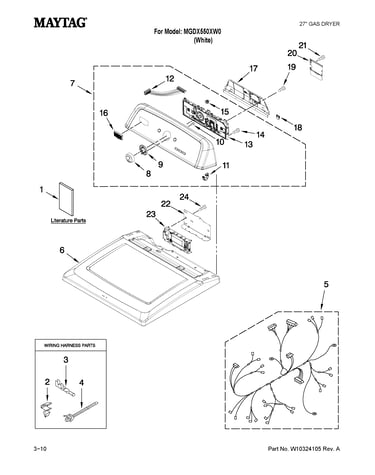 Top and console parts