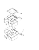 Refrigerator shelf parts