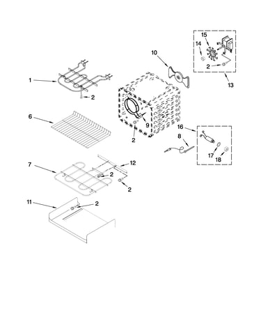 Internal oven parts
