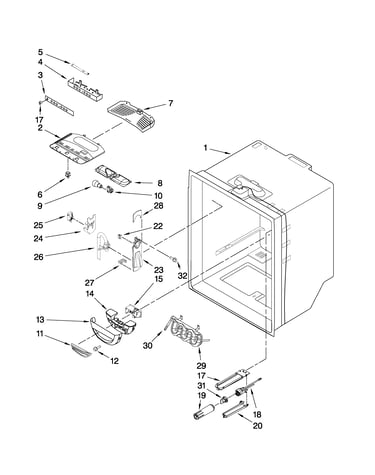Refrigerator liner parts