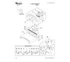 Whirlpool WGD7300XW0 top and console parts diagram