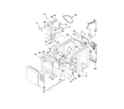 Whirlpool WGD7300XW0 cabinet parts diagram