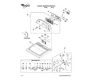 Whirlpool WGD5500XW0 top and console parts diagram