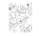 Whirlpool WED7800XW0 bulkhead parts diagram