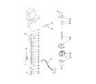 KitchenAid KSCK23FVWH02 motor and ice container parts diagram