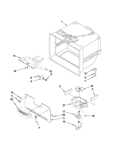 Freezer liner parts