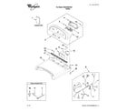 Whirlpool WGD7600XW0 top and console parts diagram