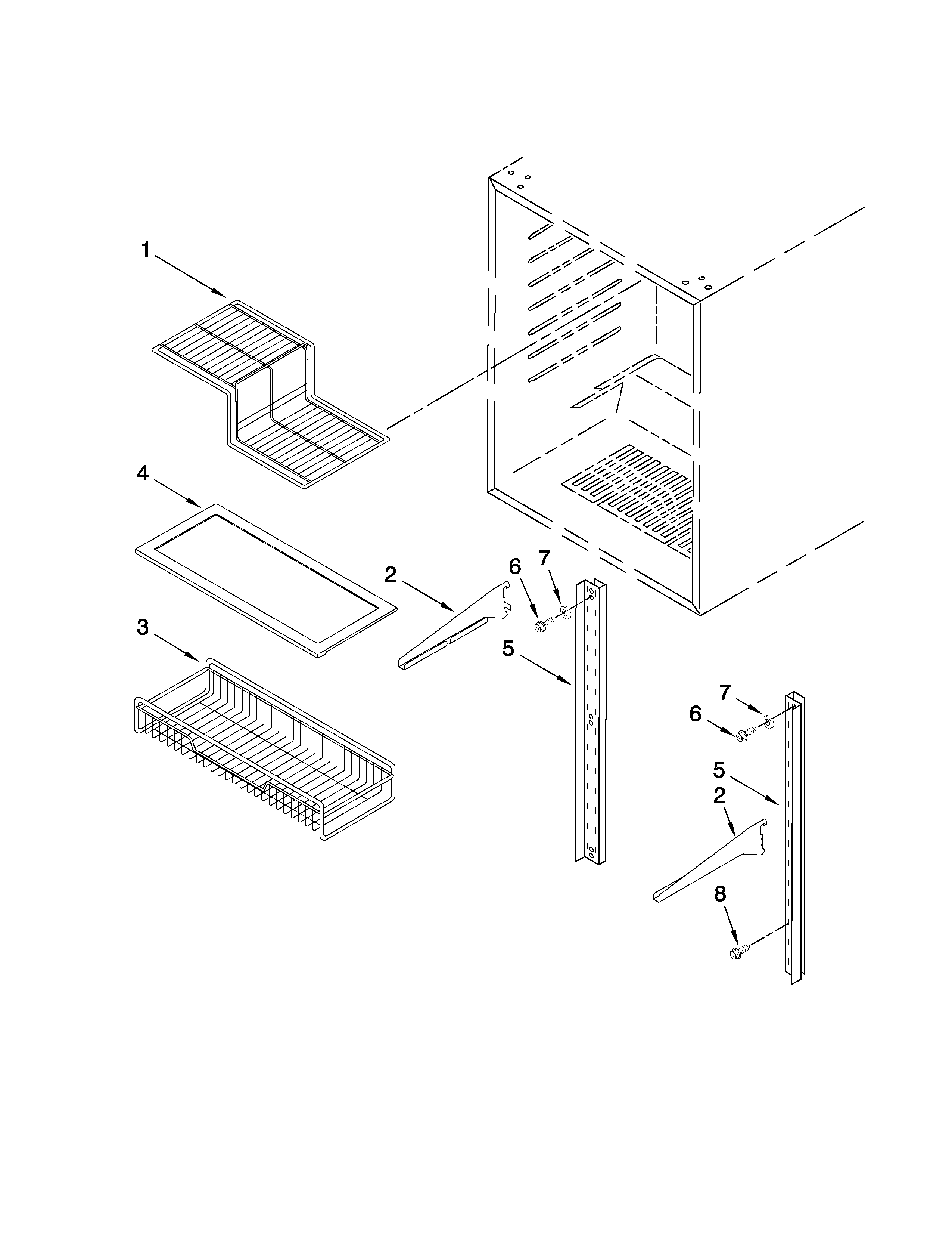Shelf parts