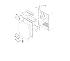 KitchenAid KURO24LSBX02 door parts diagram
