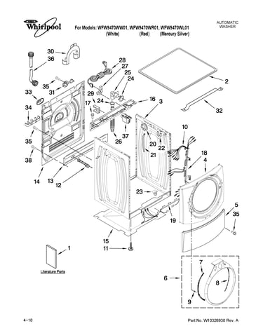 Top and cabinet parts