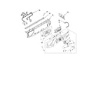 Whirlpool WFW9470WR01 control panel parts diagram