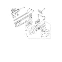Whirlpool WFW9470WW01 control panel parts diagram