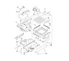 KitchenAid KUIS15NRTT4 evaporator, ice cutter grid and water parts diagram