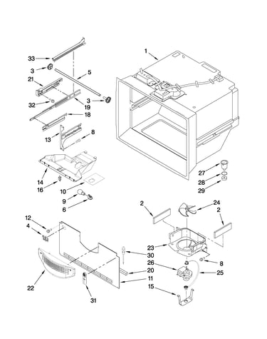 Freezer liner parts