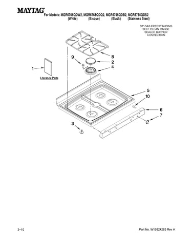 Cooktop parts