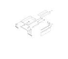 Maytag MGR5765QDB2 drawer and rack parts diagram