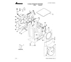 Amana NFW7500VM00 top and cabinet parts diagram