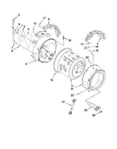 Tub and basket parts