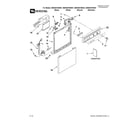 Maytag MDB3601BWS1 frame and console parts diagram
