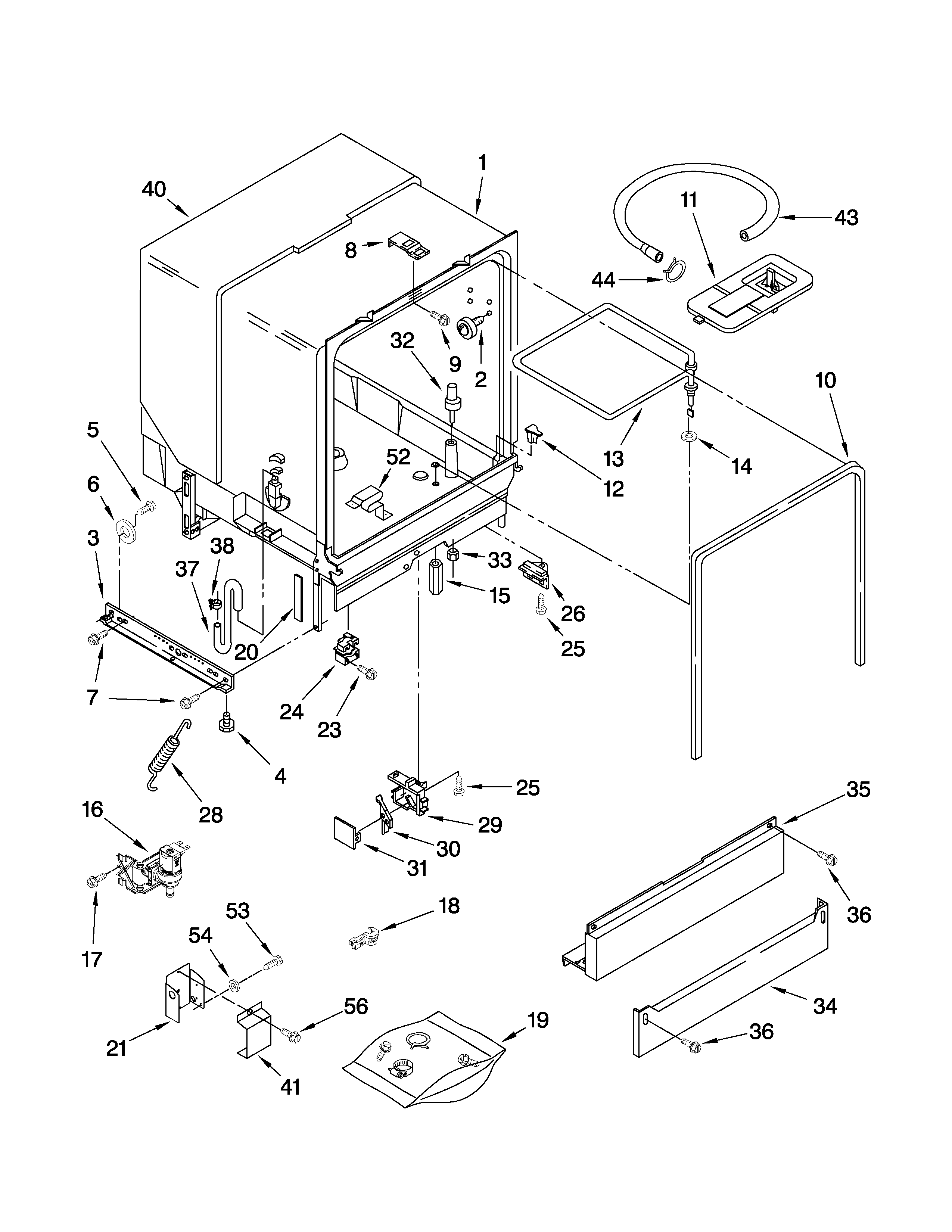 TUB ASSEMBLY PARTS