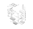 Amana AFD2535FES6 shelf parts diagram