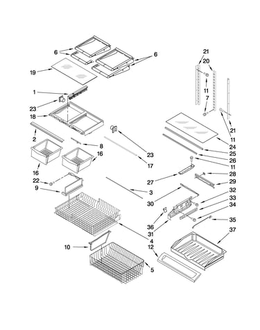 Shelf parts