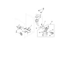 Whirlpool WFW9450WW00 pump and motor parts diagram