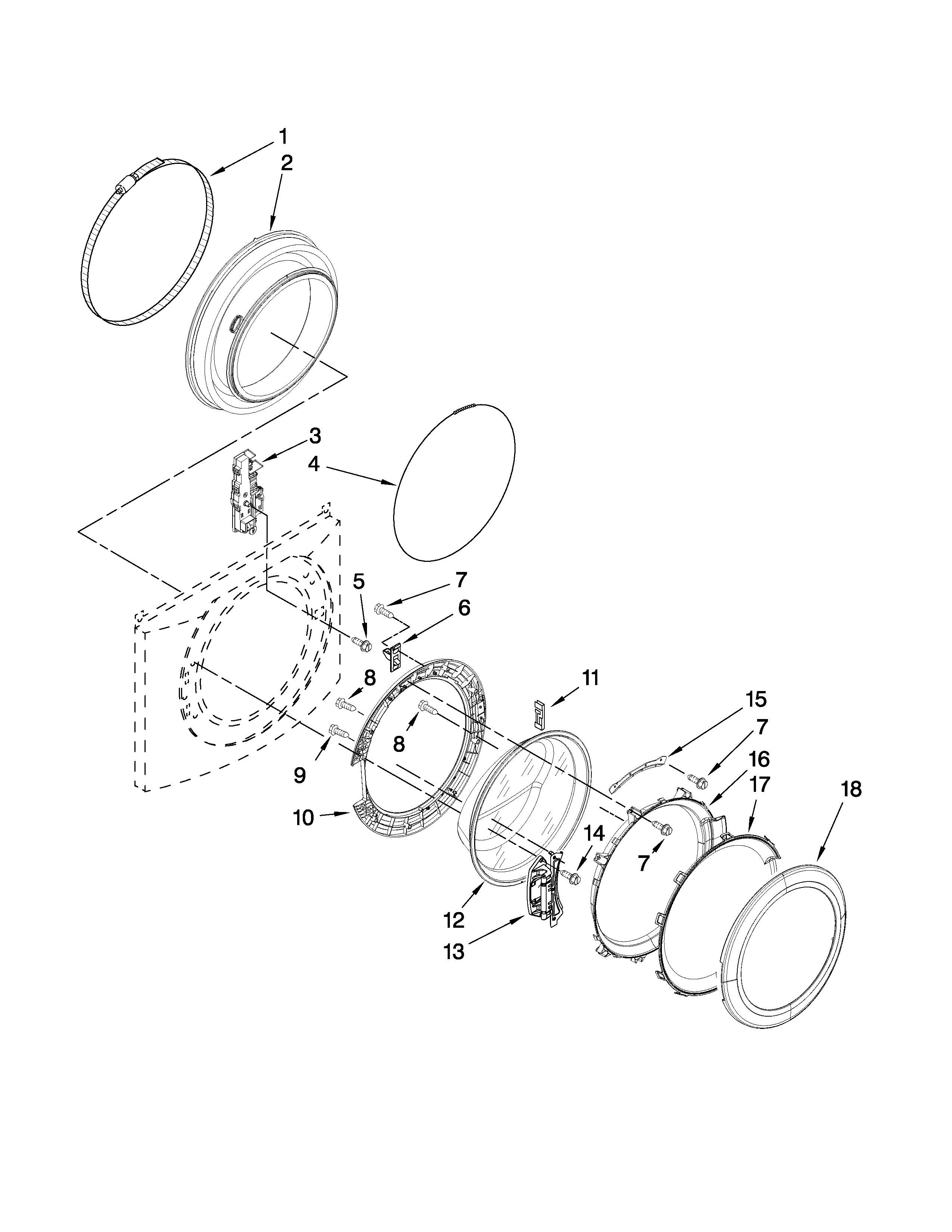 DOOR AND LATCH PARTS