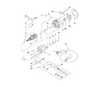 KitchenAid KSM160APSCA0 motor and control parts diagram