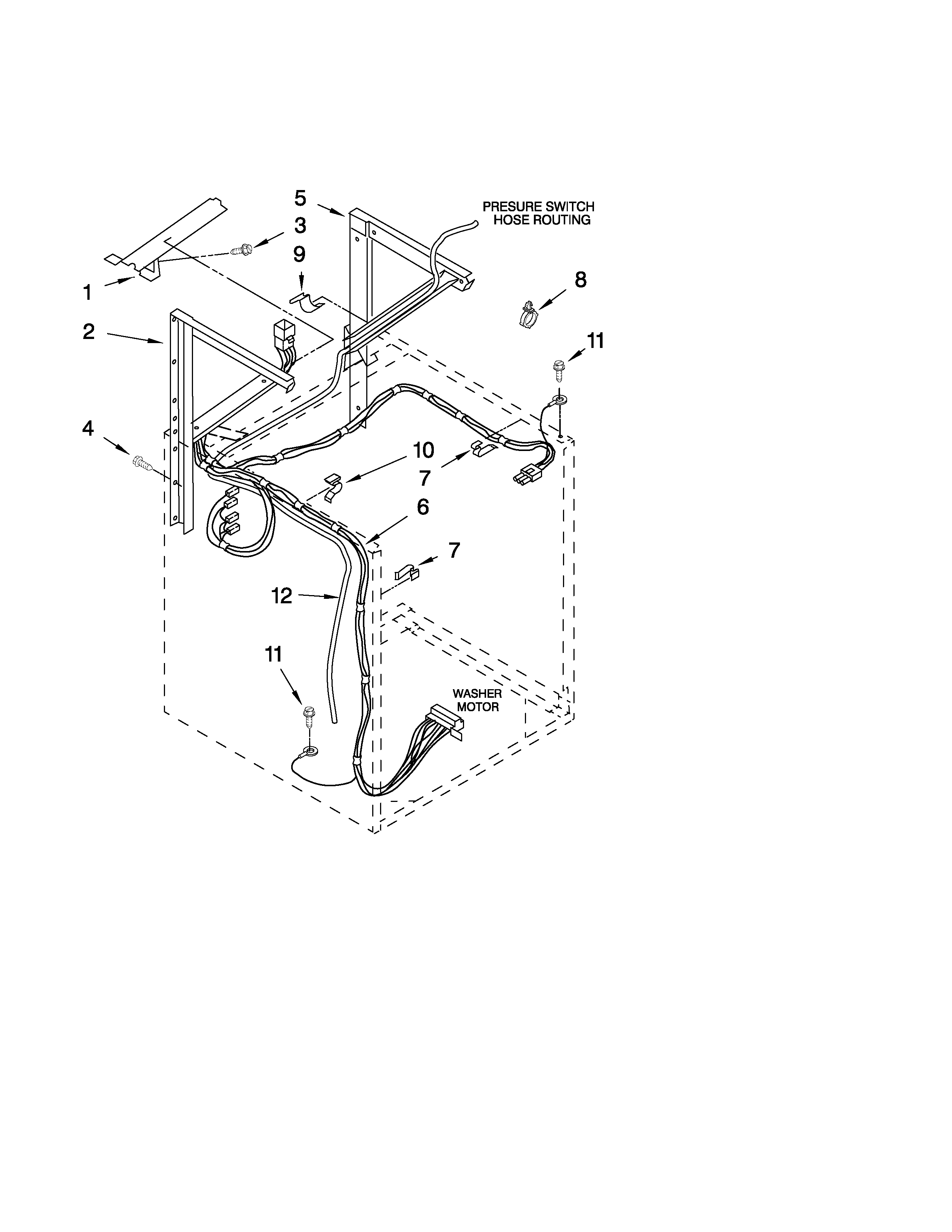 DRYER SUPPORT AND WASHER PARTS