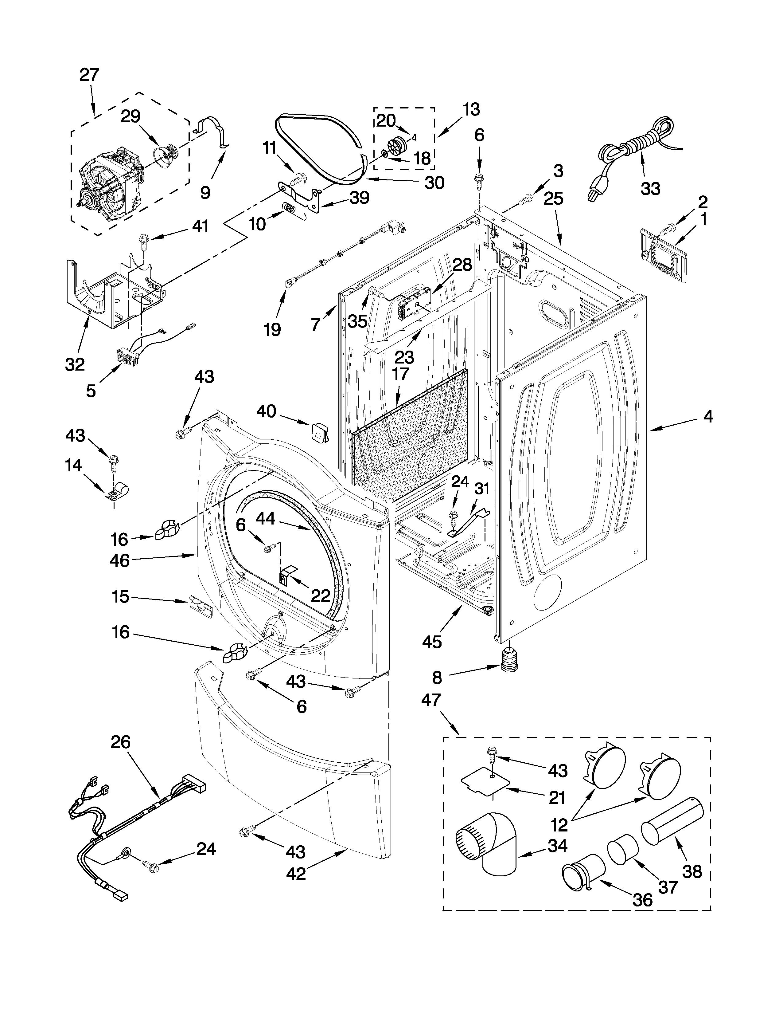 Cabinet parts