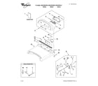 Whirlpool WGD7800XB0 top and console parts diagram