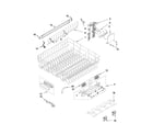 KitchenAid KUDS40FVWH4 upper rack and track parts diagram