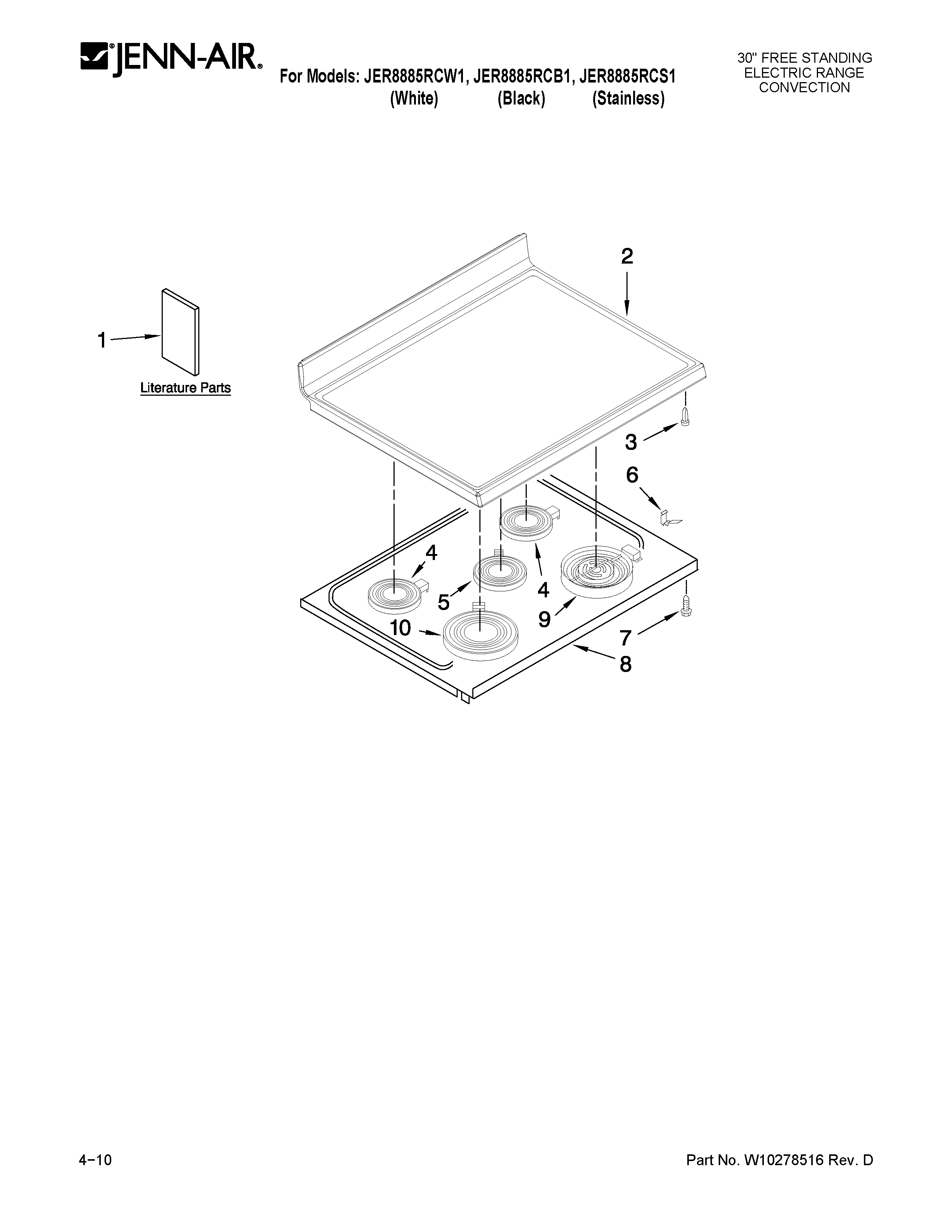 COOKTOP PARTS