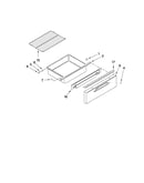 Drawer and rack parts