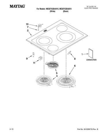 Cooktop parts