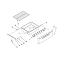 Drawer and rack parts