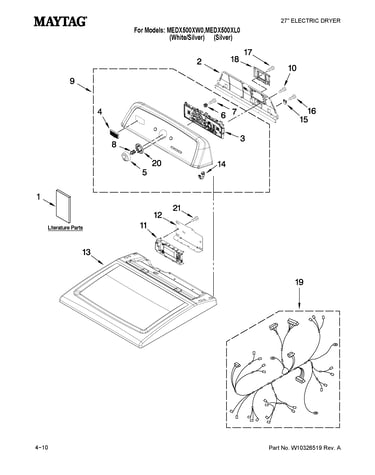 Top and console parts