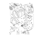 Maytag MEDX500XW0 bulkhead parts diagram