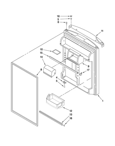 Refrigerator door parts