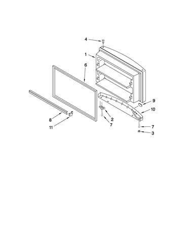 Freezer door parts