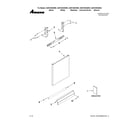 Amana ADB1400AWS0 door and panel parts diagram